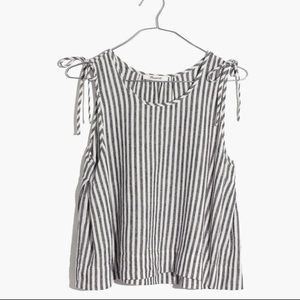 Madewell striped tie tank size XS